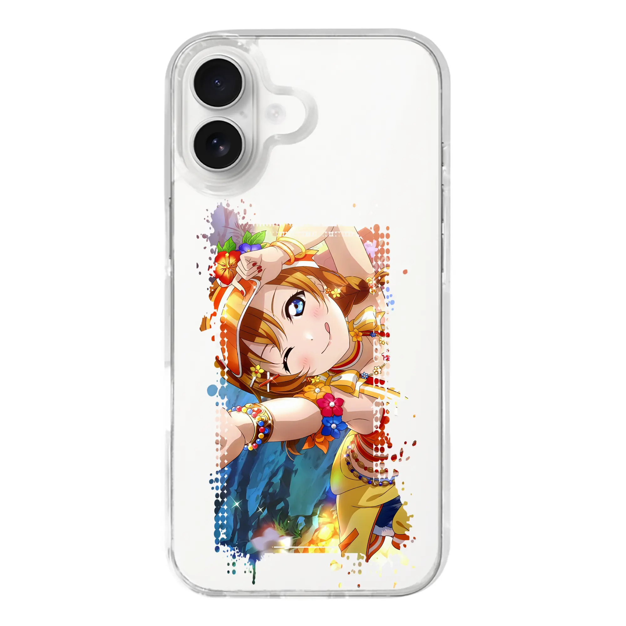 Love Live! グッズ,高坂穂乃果 - iPhone 17シリーズ 透明スマホケース – 薄型・耐衝撃・精密フィット保護カバー